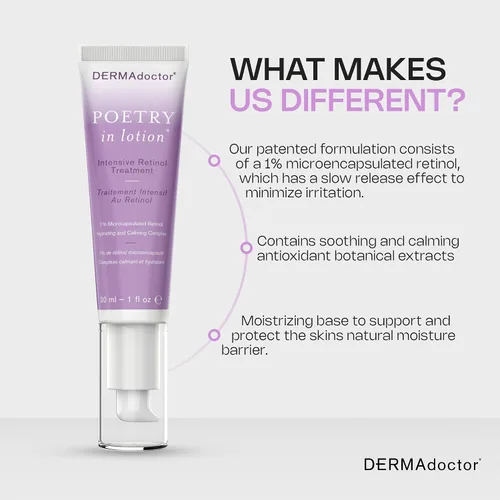 Vista 4 de DERMAdoctor Retinol Crema antienvejecimiento antiarrugas para manchas oscuras, tono de piel desigual, decoloración, antiarrugas, hidratante,