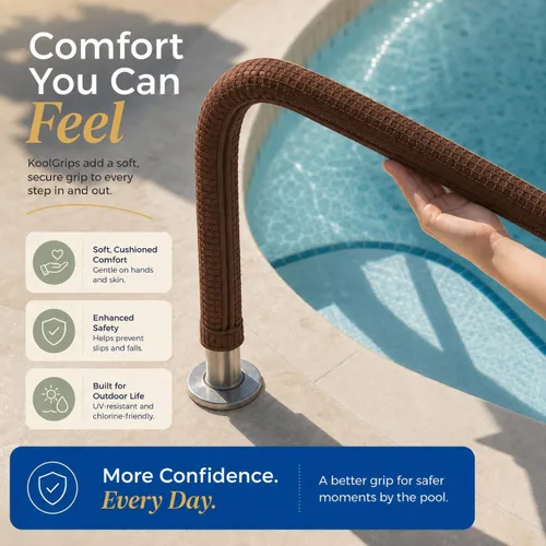 Vista 4 de Handrail Cover for Pool and Spa - 10' Foot