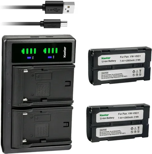 Vista 5 de Kastar Cargador de batería USB LTD2 para BDC46B, BDC-58, BDC58, BDC-70, BDC70, BLI-SRX1, SDL30, SDL50, CDC68, Energizer ERC610, Fuji VMBPL30A