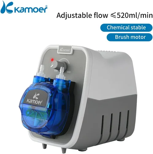 Vista 2 de Kamoer KCPA600 24V Bomba peristáltica Bomba dosificadora líquida de alto caudal 6.1-17.6 fl oz/min ajustable, tubo Norprene 0.157 in ID x 0.283 in OD