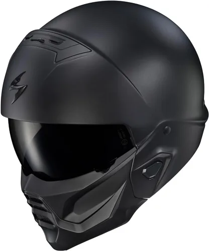 Vista 8 de ScorpionEXO Covert 2 Casco de Motocicleta de Cara Abierta 3/4 Modo Completo Listo para Bluetooth Bolsillos para Altavoces Cubierta Intercambiable