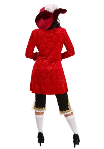 Vista 2 de Disfraz Deluxe de Capitán Garfio para Mujer Multicolor