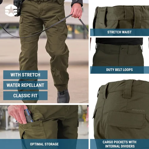 Vista 18 de Propper Pantalón Kinetic para hombre Negro
