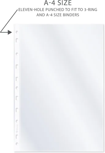 Vista 5 de C-Line Protectores de hojas A4 pesados, transparentes, 50/caja (08013)