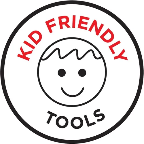 Vista 9 de Kuhn Rikon Kinderkitchen Juego de cuchillos de chef para niños de 6 pulgadas, 2 piezas, verde/azul, borde recto y cuchillo dentado, herramienta