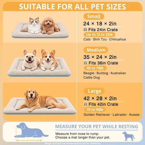 Vista 4 de Cama autocalentable para gatos y perros pequeños, tapete lavable de 2-Gris