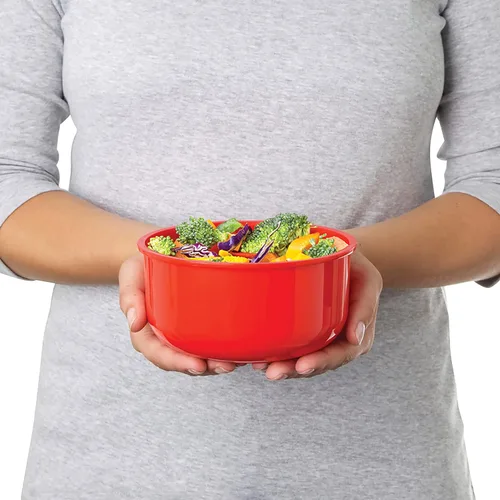 Vista 3 de Sistema Microwave Collection - Tazón redondo, 30.4 oz./0.9 L, rojo