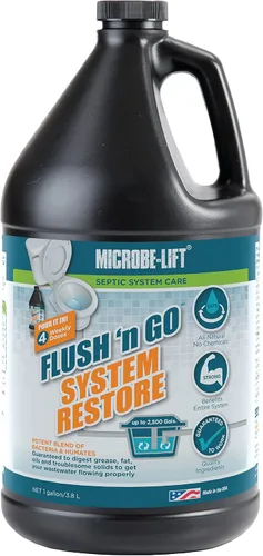 Vista 11 de Microbe-Lift Tratamiento de tanque séptico, tratamiento Flush 'N Go Shock, 32 onzas