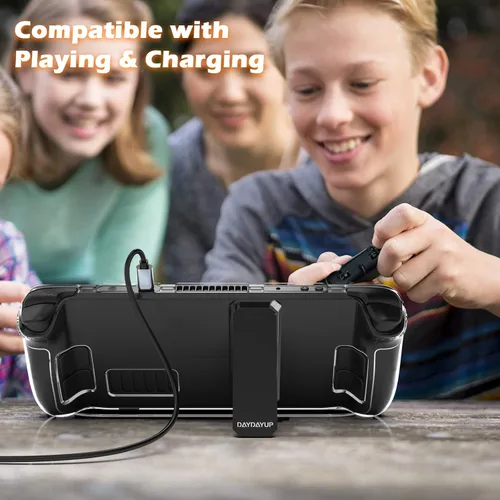 Vista 7 de Daydayup Funda protectora con soporte para cubierta de vapor protector de cubierta con base de soporte funda protectora completa compatible