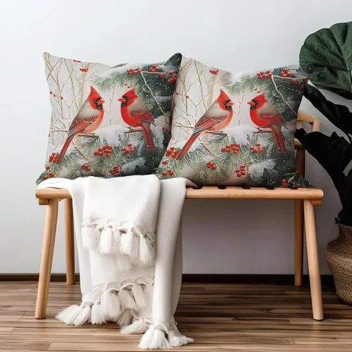 Vista 185 de Juego de 2 fundas de almohada de 16 x 16 pulgadas, diseño patriótico de bandera estadounidense con estrellas para exteriores, estilo casa de campo