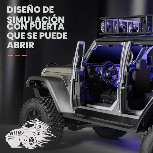 Vista 4 de ARRIS MN128 1/12 RC Rock Crawler 4WD Off-Road Jeep RTR Truck Negro