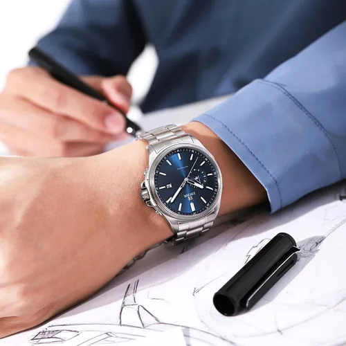 Vista 7 de Men's Diver Mechanical Watch, High Energy Mechanical Core Multifunctional Luminous Dial Advanced Outdoor Waterproof Deep Diving Easy Read, Gift for