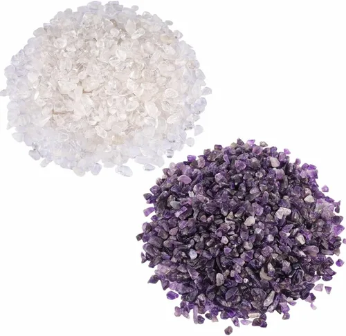 Vista 26 de SUNYIK Piedras de Cuarzo Trituradas con Forma Irregular de 1 Libra (Aproximadamente 460 Gramos)