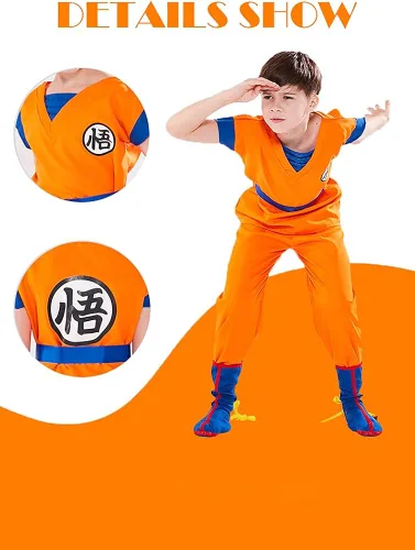Vista 4 de Disfraz de anime de Halloween para niños disfraz japonés para hombre disfraz de juego de simulación disfraz para niños y adultos