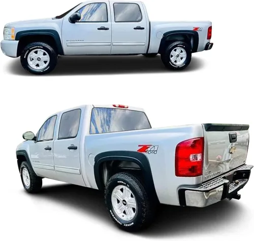 Vista 5 de Guardabarros con diseño de fábrica/OE para Chevrolet Silverado 2007-2013. Juego de 4 (modelos de cama corta (5'8")) NO ES COMPATIBLE CON NINGÚN
