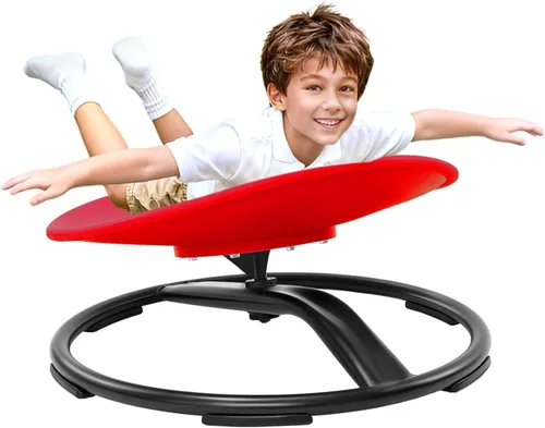 Vista 12 de Zhenx Silla giratoria para niños autistas con asas, asiento giratorio sensorial de capacidad de 220 libras, juguete sensorial para adolescentes