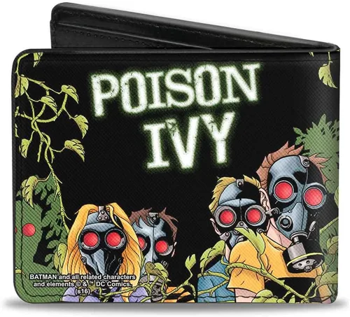 Vista 2 de Buckle-Down Billetera plegable de poliuretano para hombre con máscara de gashiedra Detective Comics Issue #752, multicolor, 4.0 x 3.5 pulgadas