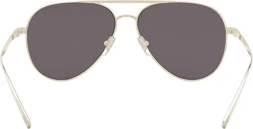Vista 4 de Versace Gafas de sol para hombre, montura dorada, lentes gris oscuro, 2.323 in