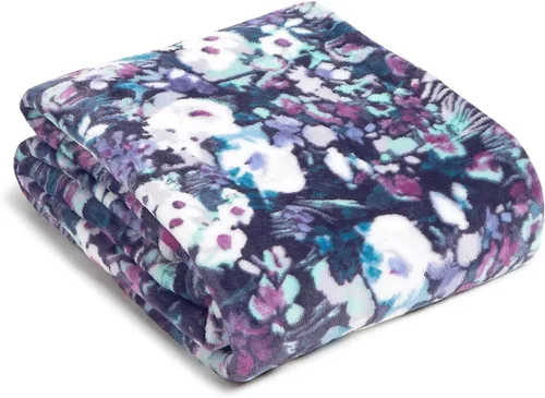 Vista 49 de Vera Bradley Manta de forro polar para mujer, manta de felpa suave para sofá, dormitorio y decoración del hogar