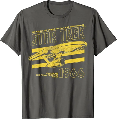 Vista 58 de Star Trek: The Original Series Enterprise '66 Collegiate Camiseta Negro