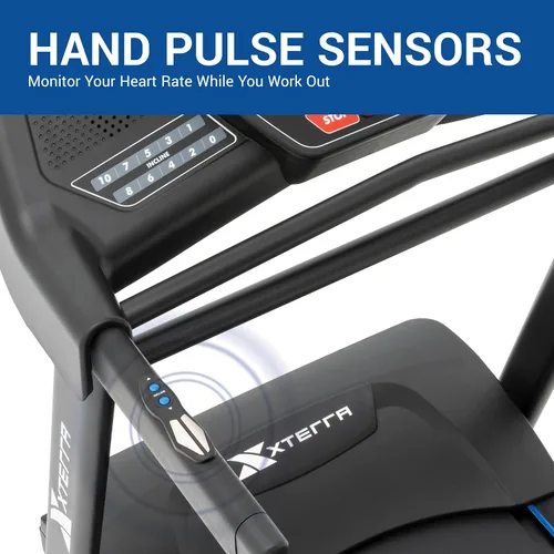 Vista 6 de Xterra Fitness Sport Series - Caminadora inteligente plegable de alta calidad, controles de velocidad e inclinación del manillar, gran plataforma