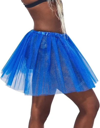 Vista 3 de COSYDAYS Faldas tutú para mujer, tul en capas, tutú para bailar, faldas elásticas para adultos, faldas tutú para mujeres y niñas