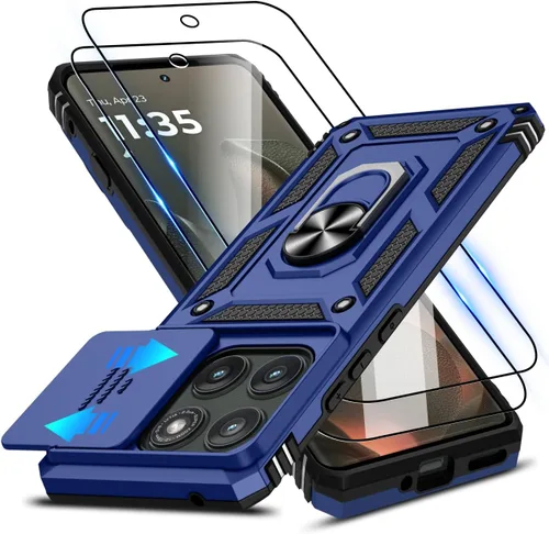 Vista 54 de ATUMP for Moto G-Play-2024 Case with Camera Lens Cover & HD Screen Protector(2 Pcs), [10FT Military Grade Drop Protection] Magnetic Ring Holder