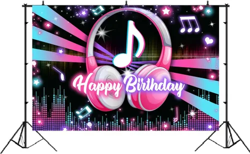 Vista 2 de Lofaris Fondo musical popular para fiesta de cumpleaños, fondo de música de feliz cumpleaños, para niños y adultos, gran cumpleaños, DJ, video