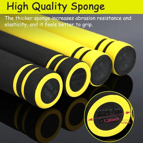 Vista 4 de Nunchakus de entrenamiento de goma espuma seguros con cadena de acero para niños, adultos y principiantes, para la práctica y el entrenamiento
