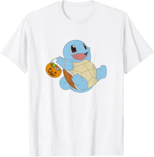 Vista 16 de Pokémon Halloween Squirtle With His Trick or Treat Basket Camiseta, Negro
