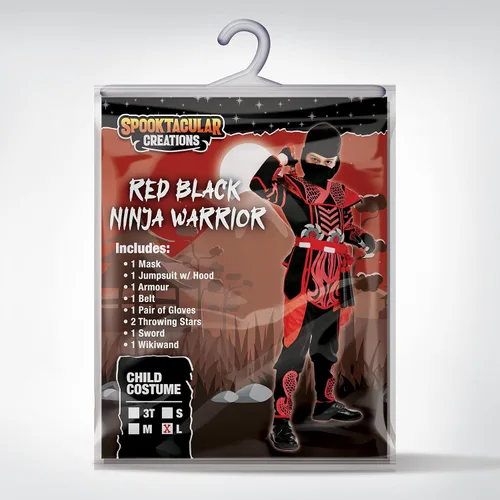Vista 6 de Spooktacular Creations Halloween Boy Ninja Costume, dragon Outfit Set for Kids 12-14yrs