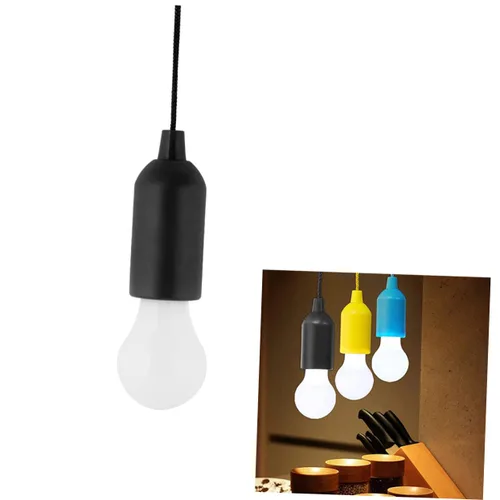 Vista 8 de VANZACK 4 unids bombillas LED tira cable luz LED tira de luz colgante bombilla LED tira de alambre cordón bombilla negro LED colgante luces