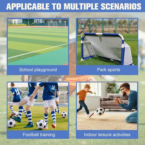Vista 5 de Portería de fútbol plegable para jóvenes y niños, red de fútbol plegable portátil, portería de fútbol para el hogar, al aire libre