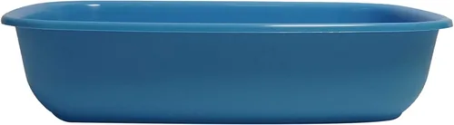 Vista 8 de Aimé Caja de arena sin llanta/borde redondeado para gato, 16.9 x 12.2 x 3.9 in, 0.7 lbs - Surtido