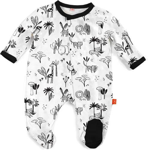 Vista 30 de Magnético Me Pijamas con piecitos de modal suave para bebé con cierre magnético rápido Pijama para niños y niñas, recién nacido a 24 meses