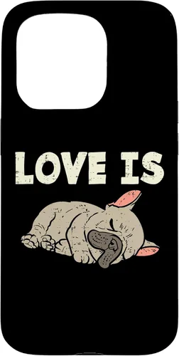 Vista 14 de Love is French Bulldog - Funda de regalo para iPhone 17