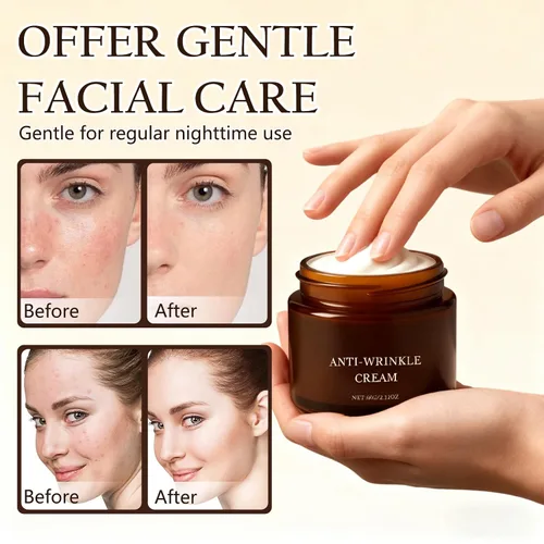 Vista 5 de Crema antiarrugas con retinol, reafirma y levanta la piel, mejora las líneas finas, restaura la elasticidad, hidratación profunda para todo