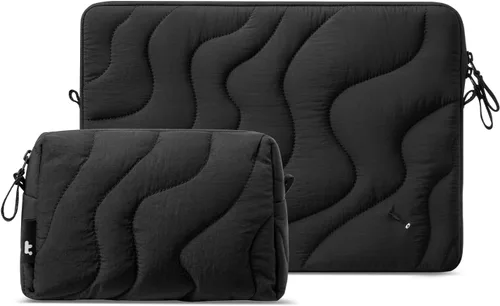 Vista 12 de tomtoc 360 Protective Puffy Laptop Sleeve Kit for 13-inch MacBook Air 2026 Snowberg