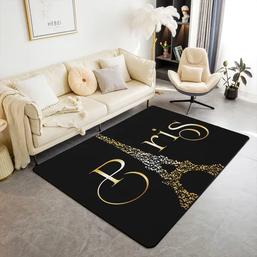 Vista 27 de jejeloiu Juego de alfombras de sala de estar, decoración de cine y noche, juego de alfombras de área de 3 x 5 con palomitas de maíz para interiores
