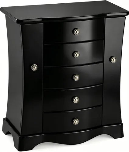 Vista 8 de RR ROUND RICH DESIGN Joyero de madera maciza negro