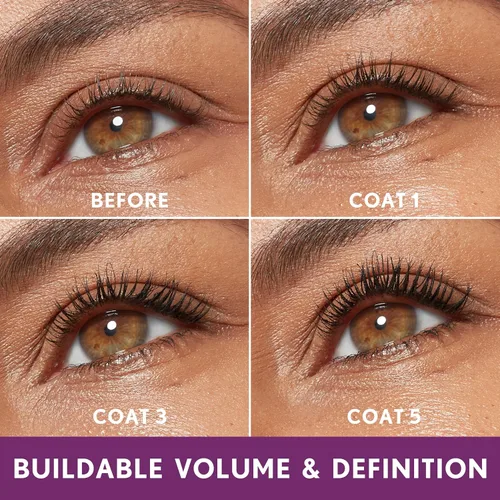 Vista 6 de COVERGIRL Simply Ageless Máscara de Pestañas Voluminizadora, Negro, Paquete de 1 105 Negro