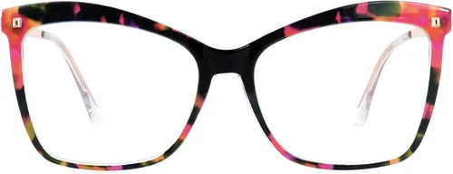 Vista 12 de Zeelool Gafas de bloqueo de luz azul mariposa de gran tamaño con estilo para las mujeres Isaebella FP0044