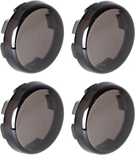 Vista 7 de NTHREEAUTO - Juego completo de cubiertas de lentes de luz de señal de giro para Harley Sportster Street Glide Road King Softail, ámbar, rojo