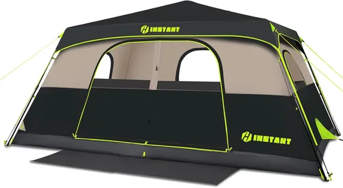 Vista 10 de 4/6/8/10 Person Instant Tent, Waterproof Pop Up Tents for Camping with Rainfly, 60 Seconds Easy Setup, Automatic Cabin Tent for Family Camping with