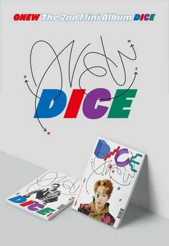Vista 2 de SHINee ONEW - DICE, Photobook Ver. (Cubierta de dados con CD, Photobook, Pegatina, Tarjeta Especial, Tarjeta Foto, Beneficio de Preorder)