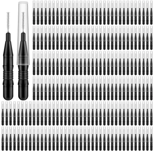 Vista 9 de MAPVOLUT 120 Piezas Cepillo Micro para Cejas con Tapa Cepillo de Laminación de Cejas Spoolies para Cepillo de Cejas y Pestañas Relleno y Elevación