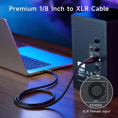 Vista 3 de Cable Matters Cable de 0.138 in a XLR, macho a macho, 3 pies