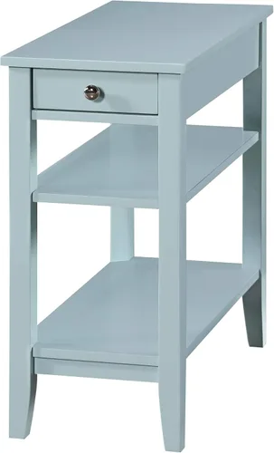 Vista 10 de Convenience Concepts American Heritage Mesa Auxiliar de Cabecera con Cajón de 23.5" - Mesa Clásica de Sala de Estar con Estante de Almacenamiento