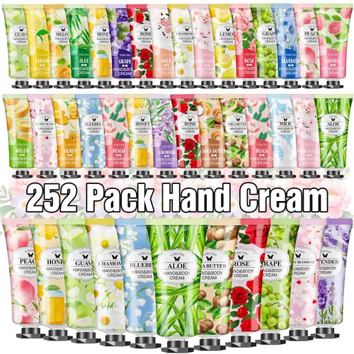 Vista 11 de VISCOO Paquete de 7 regalos de crema de manos para mujeres, regalo de agradecimiento para profesores, regalos de graduación, mini loción hidratante