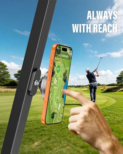 Vista 2 de A2C Upgraded Magnetic Golf Cart Phone Holder, Golf Accessories for Men Lite